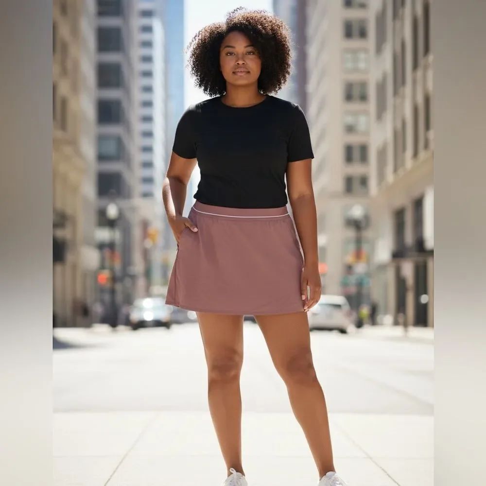 Soybu Resort Skort Purple Athletic Skirt w Built-In Shorts – XXL – NWT